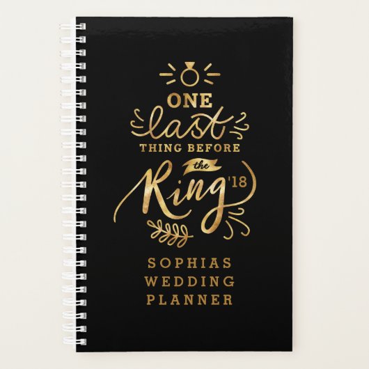 EÉN LAATSTE DING VÓÓR DE RING PLANNER (Voorkant)