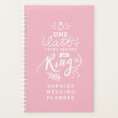 EÉN LAATSTE DING VÓÓR DE RING PLANNER (Voorkant)