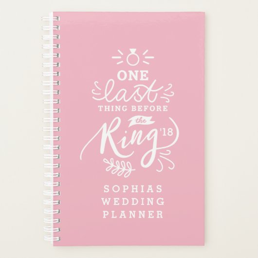 EÉN LAATSTE DING VÓÓR DE RING PLANNER (Voorkant)