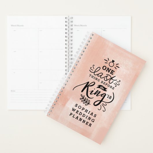 EÉN LAATSTE DING VÓÓR DE RING PLANNER (Display)