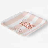 Een laatste Fling Bachelorette Papieren Bordje (Gebogen)