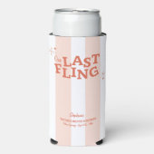 Een laatste Fling Bachelorette Seltzer Blikjeskoeler (Seltzer Voorkant)