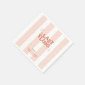 Een laatste Fling Bachelorette Servet (Hoek)