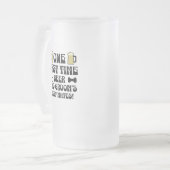 Een laatste keer. Bier en Groom's beste vrienden! Matglas Bierpul (Voorkant links)