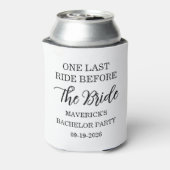 Een laatste rit Zwarte & Witte Drankkoeler Blikjeskoeler (Blikje Achterkant)