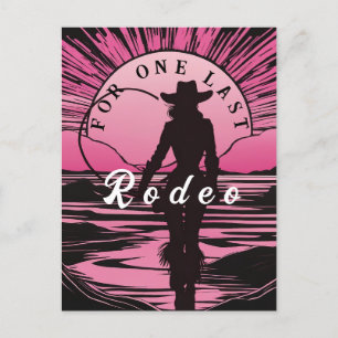 Een laatste Rodeo Bachelorette Briefkaart