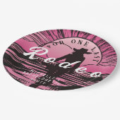 Een laatste Rodeo Bachelorette Papieren Bordje (Gekanteld)