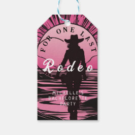 Eén Laatste Rodeo Bruidsmeisje Cadeaulabel