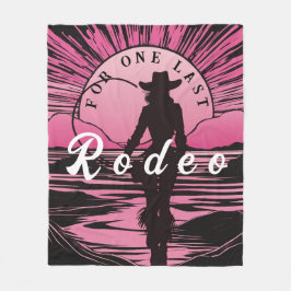 Eén Laatste Rodeo Bruidsmeisje Fleece Deken