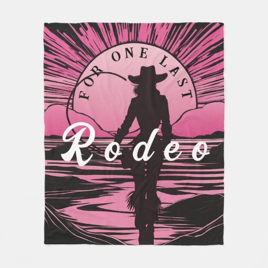 Eén Laatste Rodeo Bruidsmeisje Fleece Deken (Voorkant)