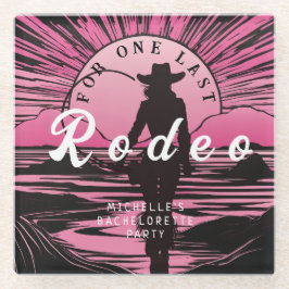 Eén Laatste Rodeo Bruidsmeisje Glazen Onderzetter