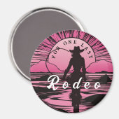 Eén Laatste Rodeo Bruidsmeisje Magneet (Voorkant / Achterkant)