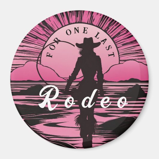 Eén Laatste Rodeo Bruidsmeisje Magneet (Voorkant)