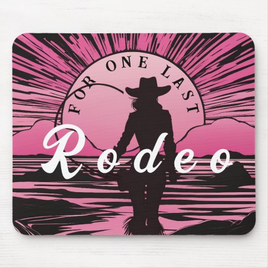 Eén Laatste Rodeo Bruidsmeisje Muismat (Voorkant)