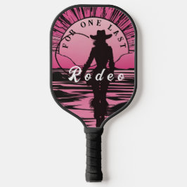Eén Laatste Rodeo Bruidsmeisje Pickleball Paddle