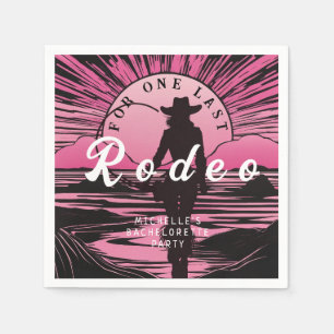 Eén Laatste Rodeo Bruidsmeisje Servet
