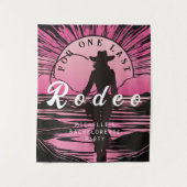 Eén Laatste Rodeo Bruidsmeisje Wandkleed (Voorkant)
