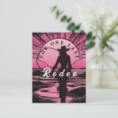 Een laatste rodeo voor de bruid briefkaart (Staand voorkant)