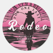 Een laatste rodeo voor de bruid ronde sticker (Voorkant)