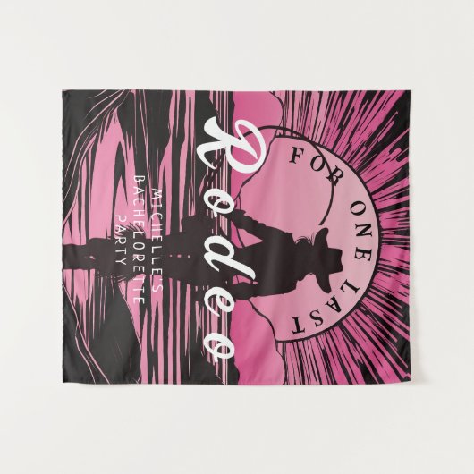 Een laatste rodeo voor de bruid wandkleed (Voorkant (horizontaal))