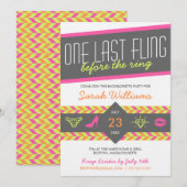 Een laatste uitnodiging voor vrijgezellenfeest (Voorkant / Achterkant)