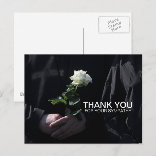 Een laatste witte Rose Briefkaart (Voorkant / Achterkant)