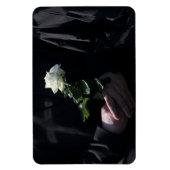 Een laatste witte Rose Magneet (Verticaal)