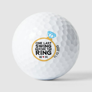 Een laatste zwaai voor de ring - vrijgezellenfeest golfballen