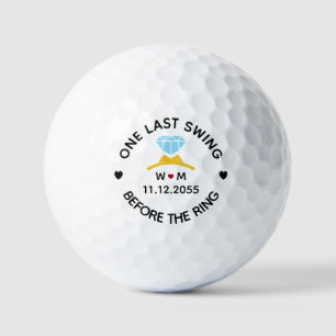 Eén laatste zwieper voor de ring – vrijgezellenfee golfballen