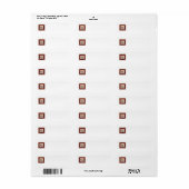 Een label voor een retouradres blokkeren (Full Sheet)