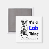 Een labrador ding magneet (Voorkant / Achterkant)