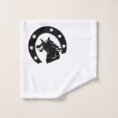 Een lachend paard doet je glimlachen bad handdoek (Wasdoekje)