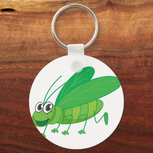 Een lachende sprinkhaan sleutelhanger (Voorkant)