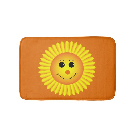 Een lachende zon badmat (Voorkant)