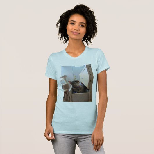 Een lade voor Indigo T-shirt (Voorkant volledig)