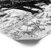 Een lading hout vervoeren, 1908. Oude foto Poster (Hoek)