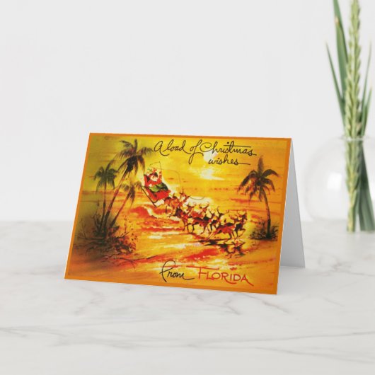 Een lading kerstwensen uit Florida Kaart (Voorkant)