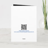 Een lading van bloemen 5 x 7 inch gevouwen Kaart (Achterkant)