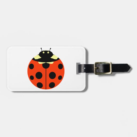 Eén ladybug bagagelabel (Voorkant horizontaal)