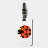 Eén ladybug bagagelabel (Voorkant verticaal)