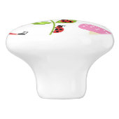 Een Ladybug Garden Keramische Knop (Zijkant)