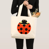 Eén ladybug grote tote bag (Voorkant (product))