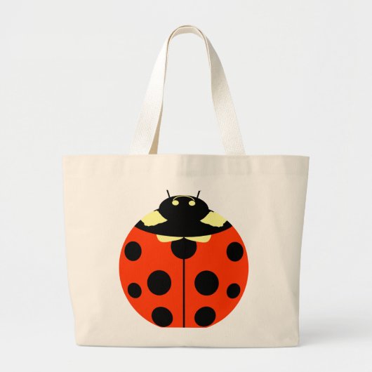 Eén ladybug grote tote bag (Voorkant)