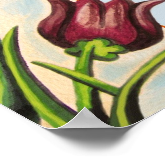 Een Ladybug op de stok Poster (Hoek)