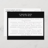 Een lafhartige puzzel van een Rick Roll Briefkaart (Voorkant / Achterkant)