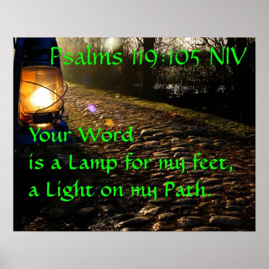 een lamp voor onze voeten poster (Voorkant)