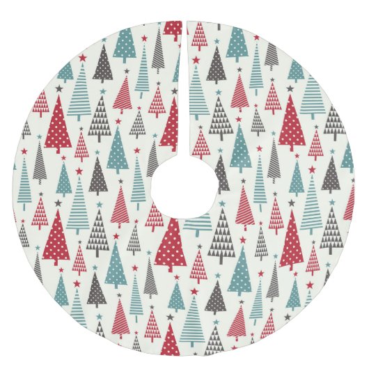 Een land met Kerstmis Kerstboom Rok (Voorkant)