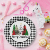 Een land met Kerstmis Papieren Bordje (Feest)