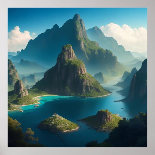 Een land van diverse landschappen poster (Voorkant)