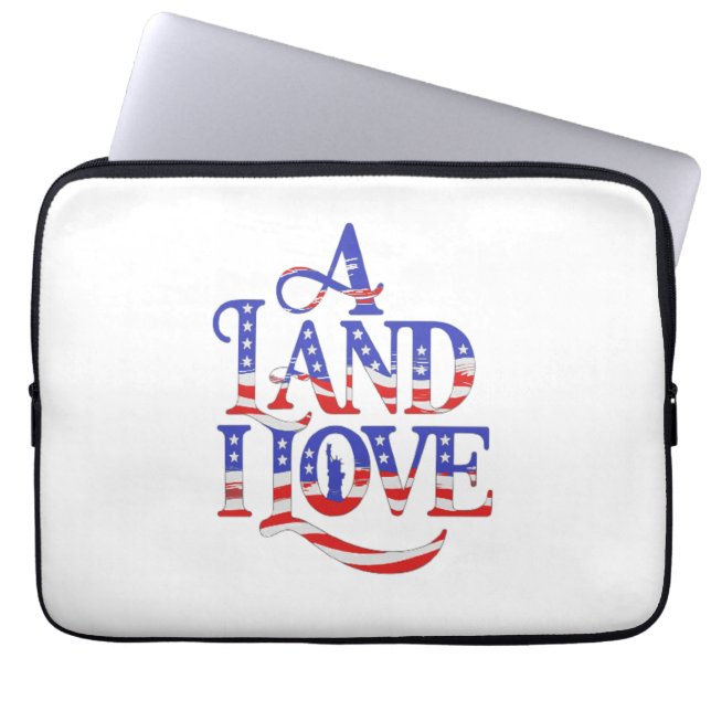 Een land waar ik van hou laptop sleeve (Voorkant)